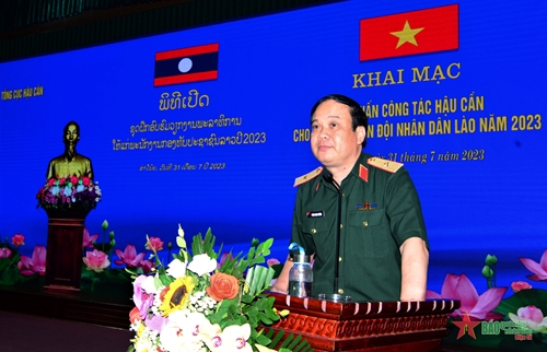 Tập huấn công tác hậu cần cho 80 cán bộ Quân đội nhân dân Lào