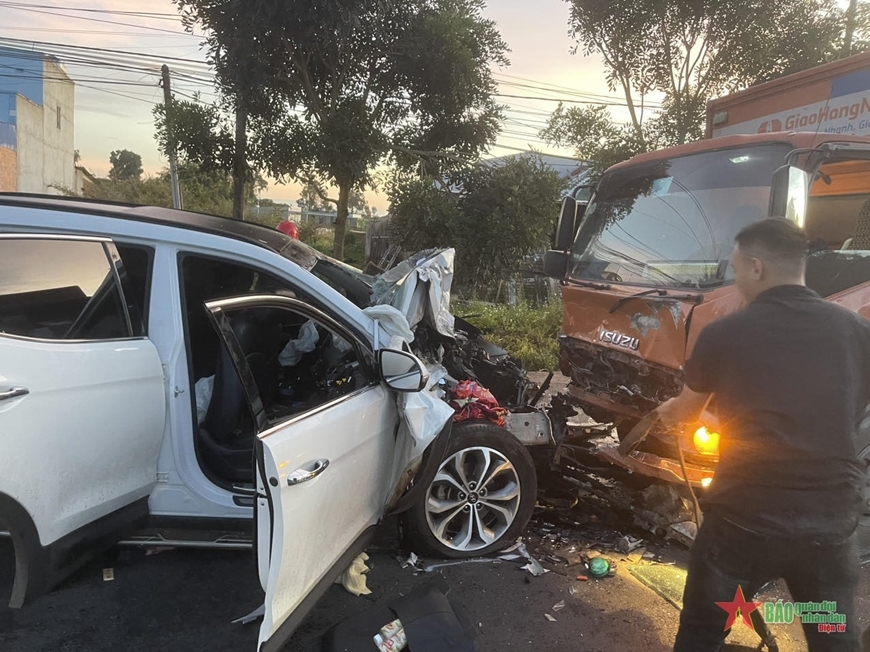  Một vụ tai nạn giao thông ở tỉnh Lâm Đồng. Ảnh: qdnd.vn