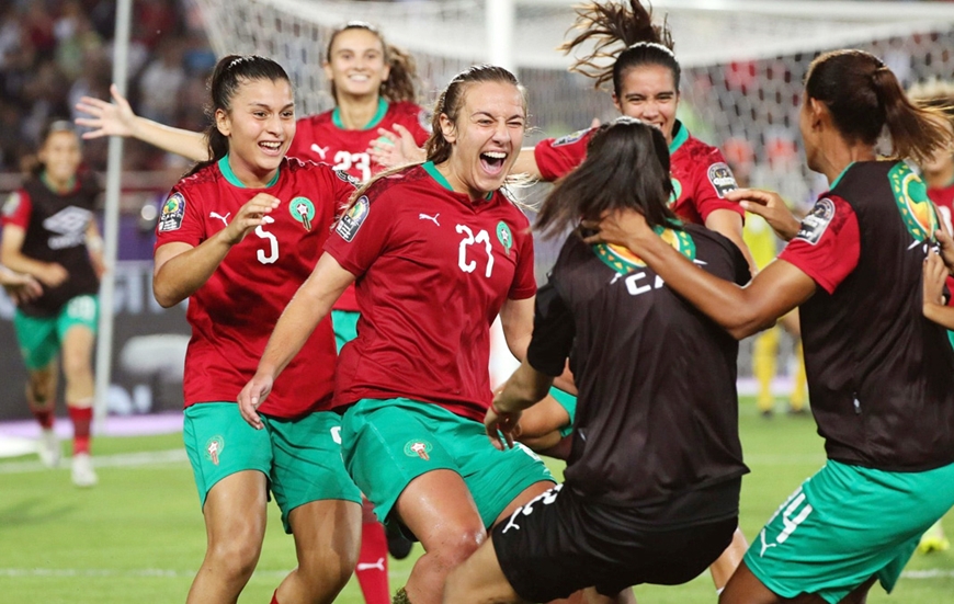 Morocco xuất sắc vượt qua vòng bảng trong lần đầu tiên dự World Cup nữ. Ảnh: ABC News