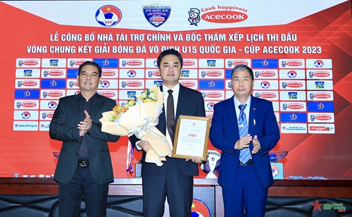 Tăng giải thưởng cho Giải bóng đá Vô địch U15 Quốc gia - Cúp Acecook 2023

