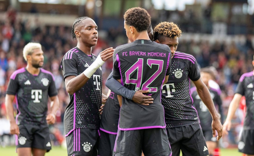 Bayern Munich giành chiến thắng thuyết phục trong trận giao hữu cuối cùng trước mùa giải mới. Ảnh: Eurosport 