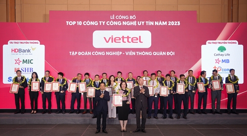 Viettel được vinh danh là công ty công nghệ thông tin - viễn thông uy tín nhất Việt Nam