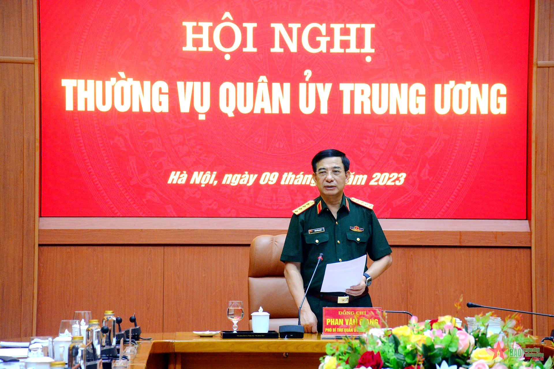 Thường vụ Quân ủy Trung ương xem xét nhiều nội dung quan trọng ​