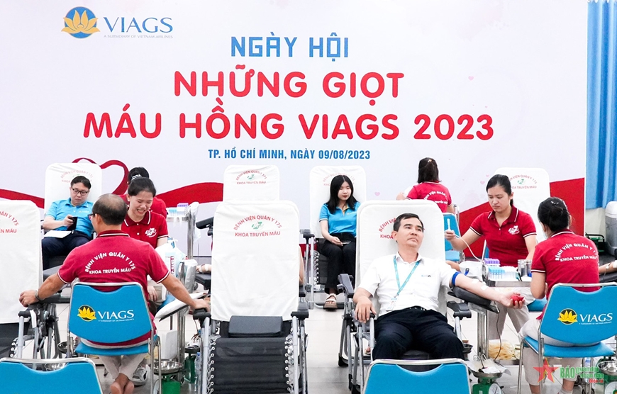 Bệnh viện Quân y 175 phối hợp tổ chức Ngày hội Những giọt máu hồng VIAGS 2023