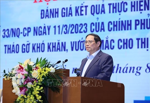 Thủ tướng Phạm Minh Chính yêu cầu tiếp tục quyết liệt tháo gỡ khó khăn cho thị trường bất động sản