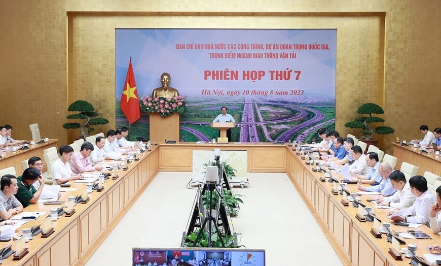 Thủ tướng Chính phủ Phạm Minh Chính chủ trì Phiên họp Ban Chỉ đạo các công trình, dự án trọng điểm giao thông vận tải