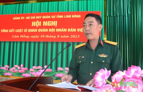Lực lượng vũ trang tỉnh Lâm Đồng kiến nghị bổ sung, sửa đổi Luật Sĩ quan