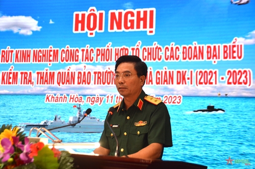 Trung tướng Nguyễn Doãn Anh dự Hội nghị rút kinh nghiệm công tác phối hợp tổ chức các đoàn kiểm tra, thăm quần đảo Trường Sa