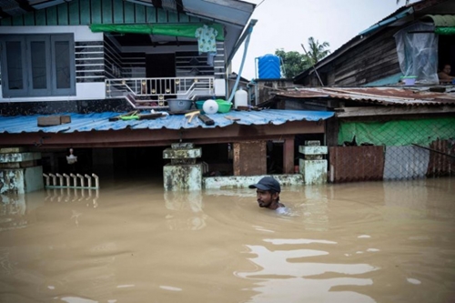 Lũ lụt và sạt lở đất ở Myanmar khiến 40.000 người phải sơ tán