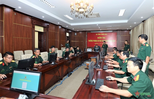 Bộ Tổng Tham mưu Quân đội nhân dân Việt Nam khai mạc kiểm tra trưởng phòng cơ yếu toàn quân năm 2023