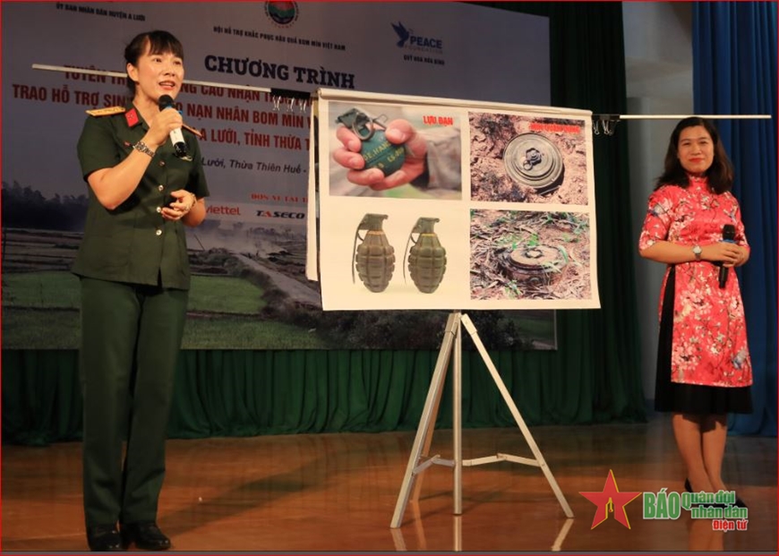Hỗ trợ sinh kế cho nạn nhân bom mìn huyện A Lưới, tỉnh Thừa Thiên Huế