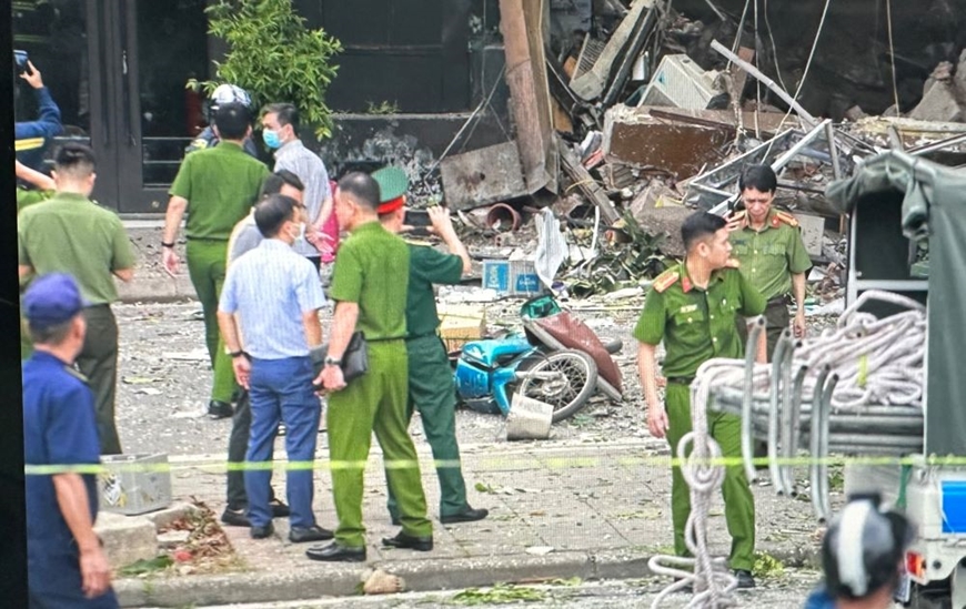 Bốn người bị thương trong vụ nổ bình ga ở phố Yên Phụ, Hà Nội