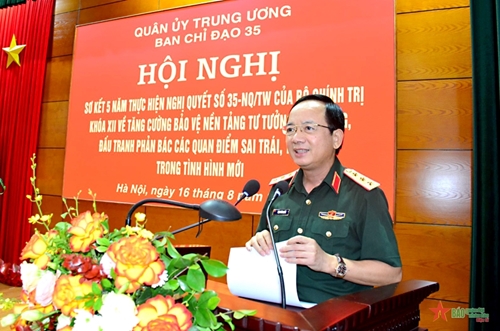 Ban chỉ đạo 35 Quân ủy Trung ương sơ kết 5 năm thực hiện Nghị quyết số 35-NQ/TW của Bộ Chính trị khóa XII