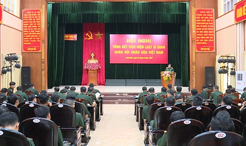 Bộ CHQS tỉnh Ninh Bình: Tổng kết thực hiện Luật Sĩ quan Quân đội nhân dân Việt Nam