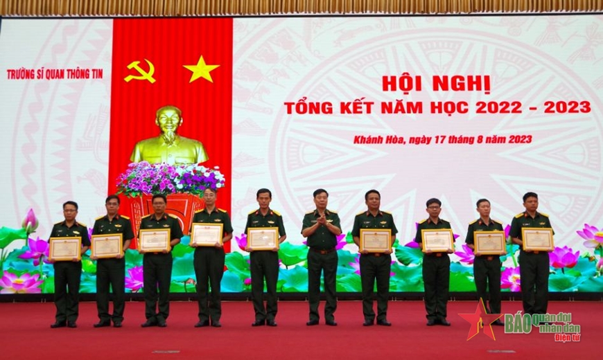 Trường Sĩ quan Thông tin: 86,47% học viên đạt khá, giỏi trong năm học 2022-2023