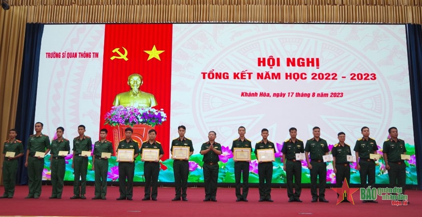 Trường Sĩ quan Thông tin: 86,47% học viên đạt khá, giỏi trong năm học 2022-2023