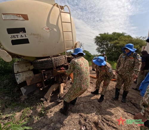 Những nhiệm vụ đầu tiên của Đội Công binh số 2 ở Abyei