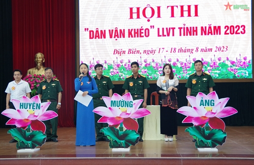 Bộ CHQS tỉnh Điện Biên tổ chức Hội thi “Dân vận khéo” năm 2023