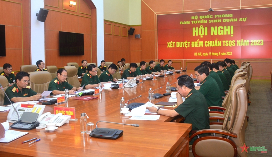 Xét duyệt điểm chuẩn tuyển sinh quân sự năm 2023