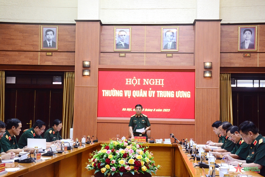 Đại tướng Phan Văn Giang chủ trì Hội nghị Thường vụ Quân ủy Trung ương ​