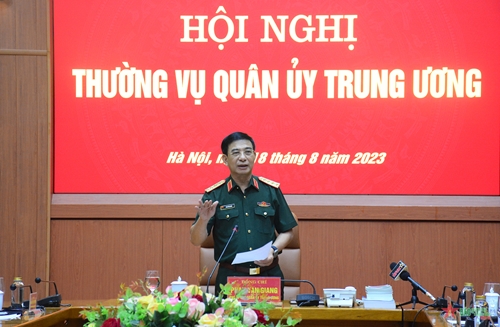 Đại tướng Phan Văn Giang chủ trì Hội nghị Thường vụ Quân ủy Trung ương ​