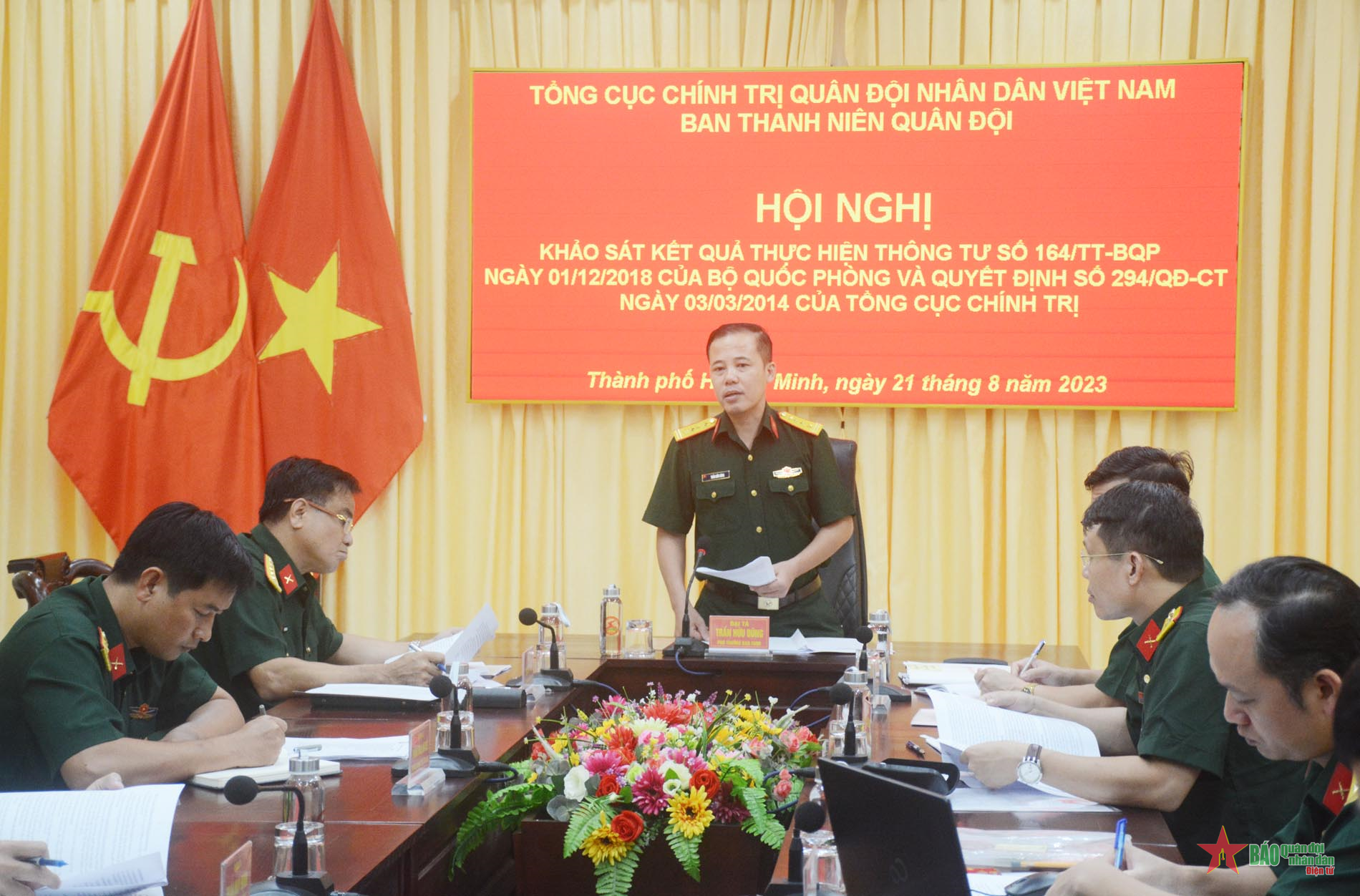 Khảo sát thực hiện thông tư, quy chế của Bộ Quốc phòng và Tổng cục Chính trị tại Quân khu 7