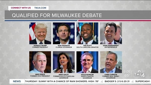 Bầu cử Mỹ 2024: Bắt đầu cuộc tranh luận đầu tiên giữa các ứng cử viên đảng Cộng hòa ​