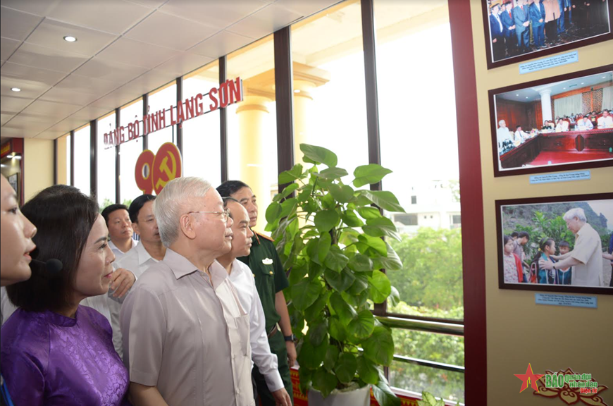 Tổng Bí thư Nguyễn Phú Trọng thăm, làm việc tại tỉnh Lạng Sơn