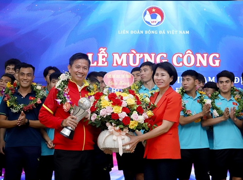 U23 Việt Nam rạng rỡ trong lễ mừng công vô địch U23 Đông Nam Á 2023