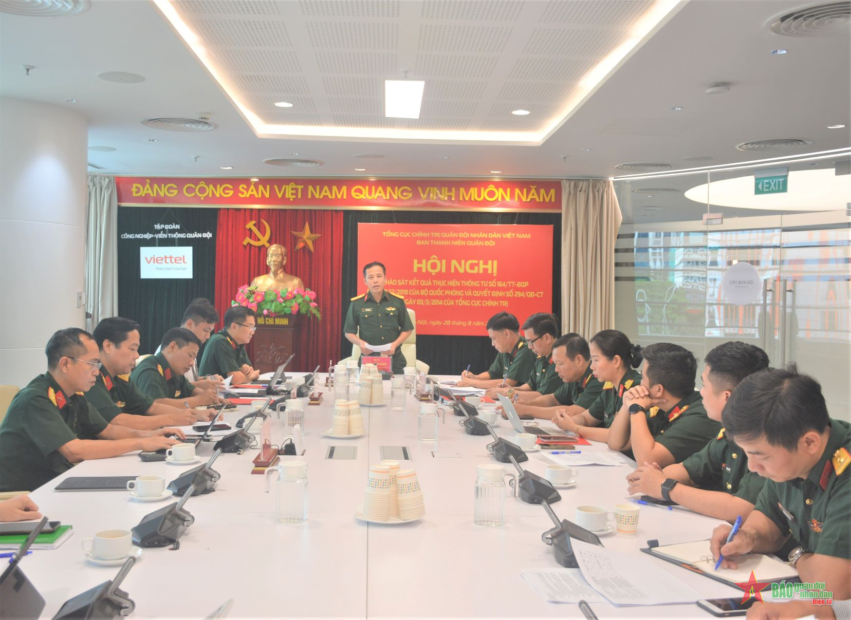 Khảo sát Thông tư 164 của Bộ Quốc phòng và Quyết định 294 của Tổng cục Chính trị tại Viettel