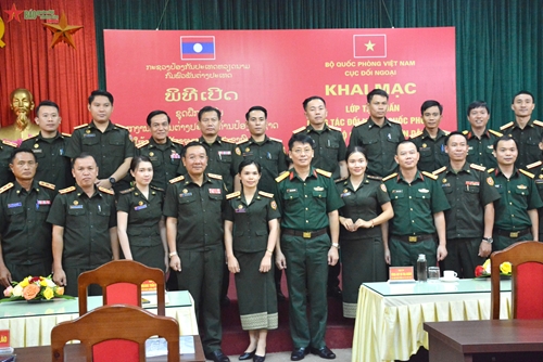 Khai mạc tập huấn công tác đối ngoại quốc phòng cho cán bộ Quân đội nhân dân Lào