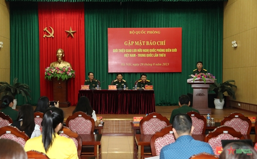 Gặp mặt báo chí giới thiệu Giao lưu hữu nghị quốc phòng biên giới Việt Nam - Trung Quốc lần thứ 8
