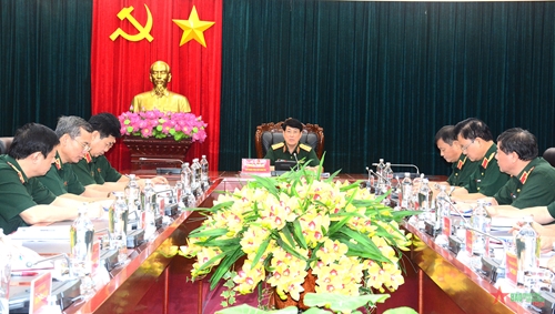 Đại tướng Lương Cường chủ trì Hội nghị giao ban Tổng cục Chính trị tháng 8-2023