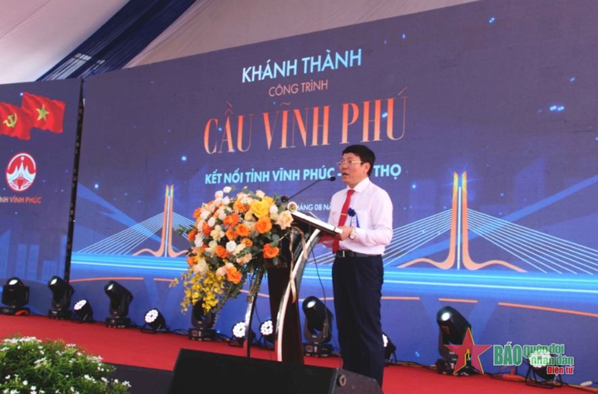 Khánh thành cầu Vĩnh Phú nối tỉnh Vĩnh Phúc và tỉnh Phú Thọ