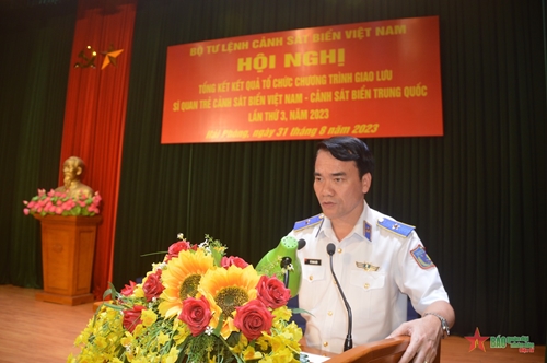 Giao lưu sĩ quan trẻ Cảnh sát biển Việt Nam - Cảnh sát biển Trung Quốc lần thứ 3 năm 2023 thành công tốt đẹp