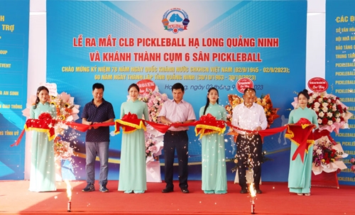 Lần đầu tiên ra mắt môn thể thao Pickleball ở Quảng Ninh