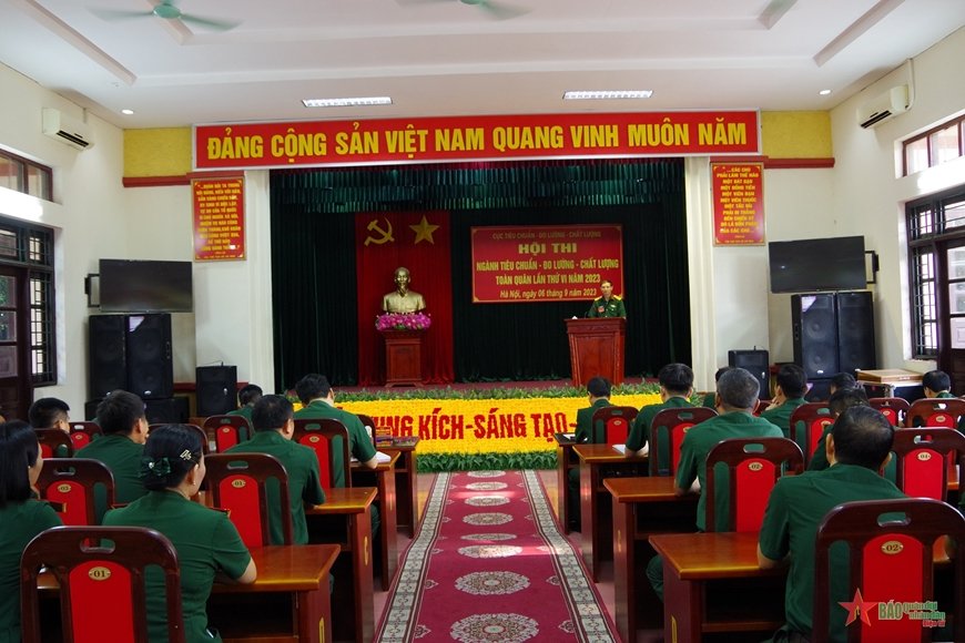 Hội thi Ngành Tiêu chuẩn-Đo lường-Chất lượng toàn quân tại Tổng cục Hậu cần