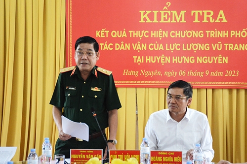 Trung tướng Nguyễn Văn Gấu: Cần đổi mới nội dung, phương pháp tiến hành công tác dân vận trong tình hình mới