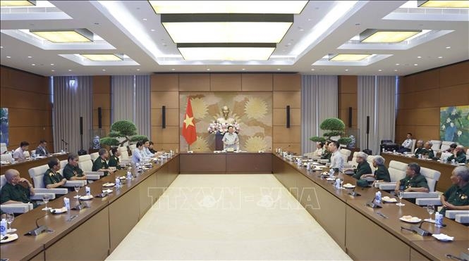 Chủ tịch Quốc hội Vương Đình Huệ gặp mặt Hội Chiến sĩ cách mạng bị địch bắt, tù đày tỉnh Nghệ An