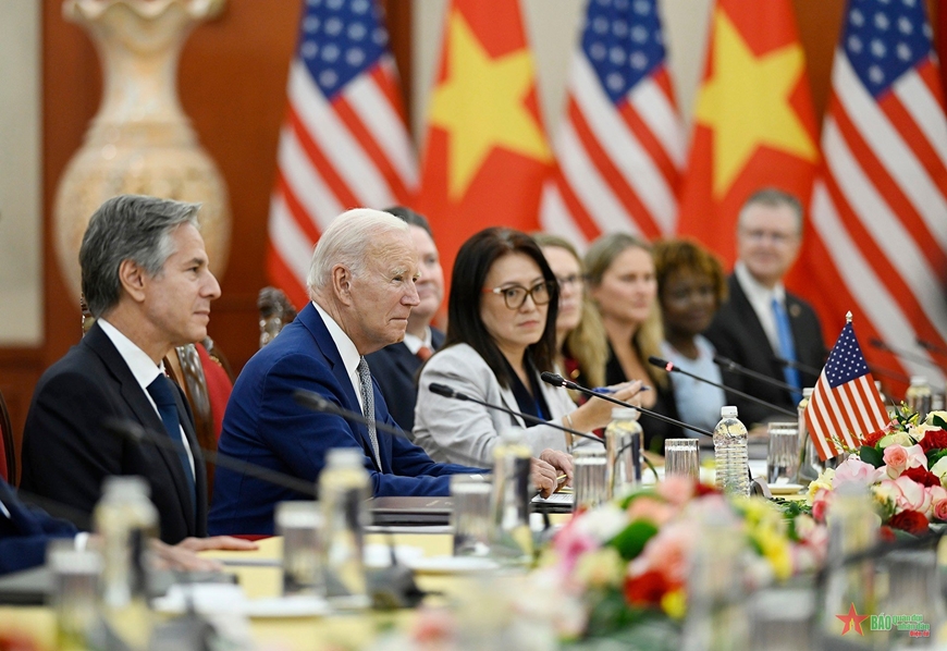 Tổng Bí thư Nguyễn Phú Trọng hội đàm với Tổng thống Hoa Kỳ Joe Biden