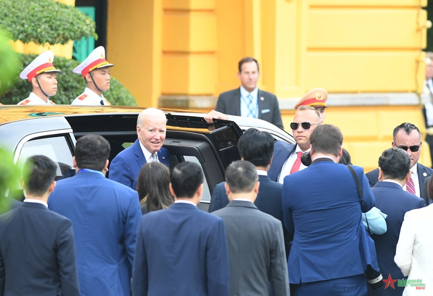 Tổng Bí thư Nguyễn Phú Trọng chủ trì lễ đón Tổng thống Hoa Kỳ Joe Biden