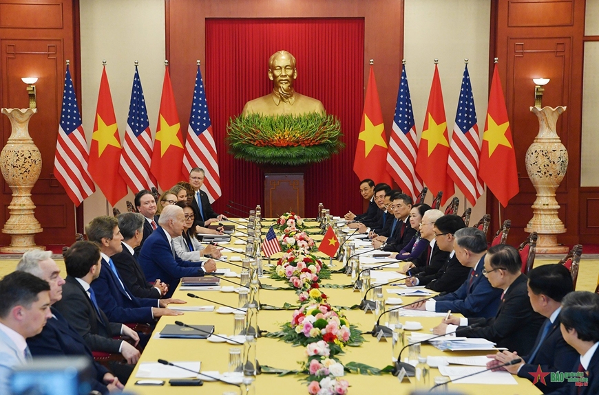 Tuyên bố chung của các nhà lãnh đạo: Nâng cấp quan hệ Việt Nam-Hoa Kỳ lên đối tác chiến lược toàn diện