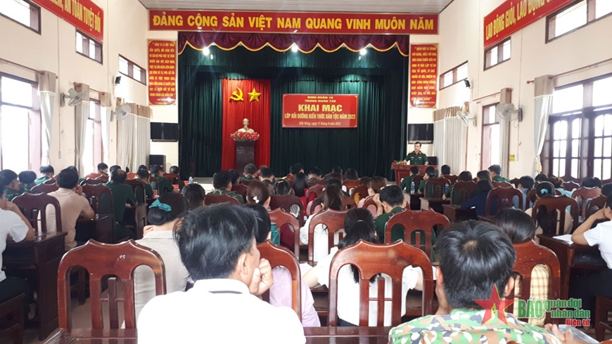 Trung đoàn 720 (Binh đoàn 16): Khai mạc lớp bồi dưỡng kiến thức dân tộc năm 2023