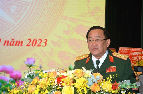 Thượng tướng Võ Minh Lương dự khai giảng năm học mới Học viện Lục quân 
