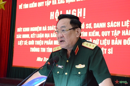 Thượng tướng Võ Minh Lương chủ trì hội nghị rút kinh nghiệm về tìm kiếm, quy tập hài cốt liệt sĩ