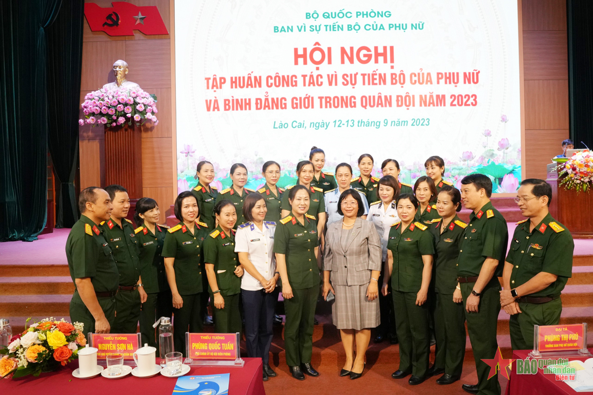 Tập huấn công tác vì sự tiến bộ của phụ nữ và bình đẳng giới trong Quân đội năm 2023