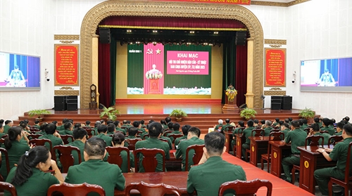 Quân khu 1: Khai mạc hội thi chủ nhiệm hậu cần - kỹ thuật Ban CHQS huyện (thành phố, thị xã) năm 2023