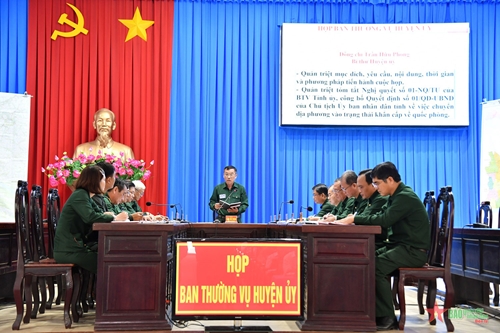 Huyện Châu Thành, tỉnh Tiền Giang: Khai mạc Diễn tập khu vực phòng thủ năm 2023