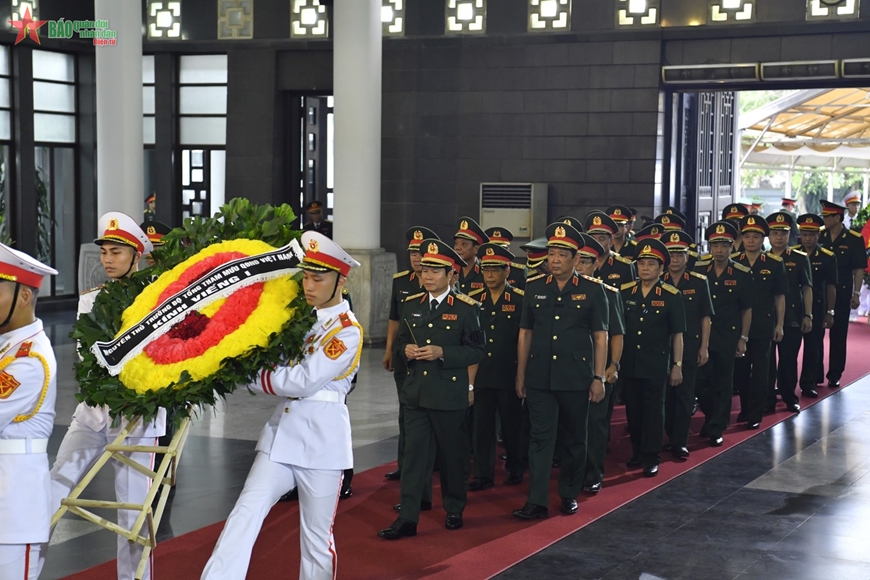 Cử hành trọng thể Lễ viếng Thượng tướng Nguyễn Chí Vịnh