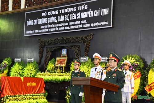 Tổ chức trọng thể Lễ truy điệu Thượng tướng Nguyễn Chí Vịnh